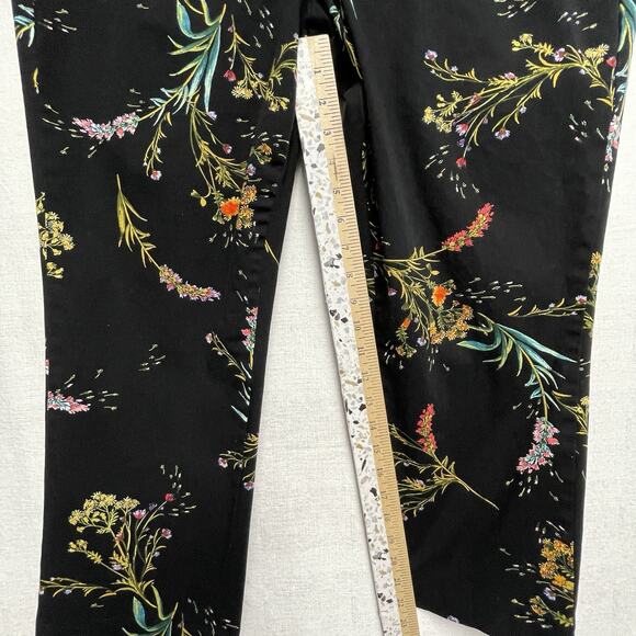 Worthington Women's Black Floral Print Ankle Pants Size 16P - Picture 15 of 16
